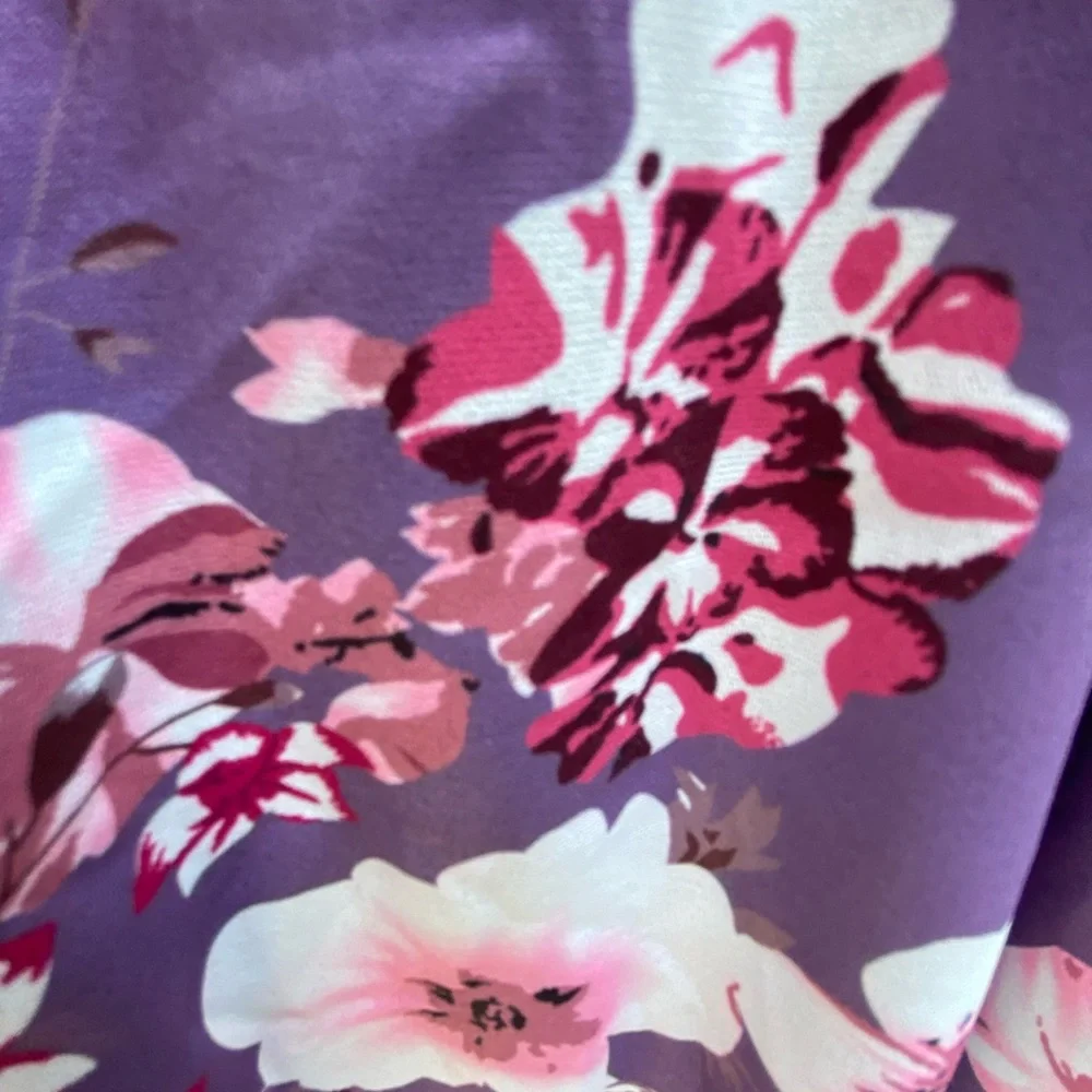 BloomChic Purple Floral Dress Size 22 - Picture 5 of 9